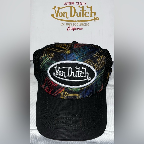 VON DUTCH Neon Trucker hat NWT 🧢 RETAIL $89 - Picture 2 of 7